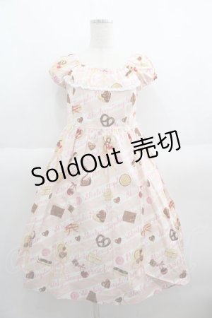 画像: Shirley Temple / スイーツプリントワンピース 160CM ピンク I-25-06-08-100-ET-OP-HD-ZI