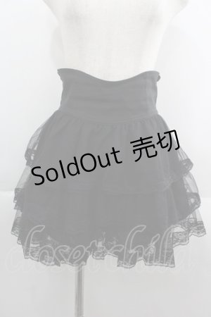 画像: Princess Melody / レース重ねスカパン  黒 I-25-06-08-123-EL-PA-HD-ZI
