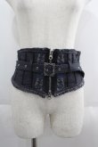 Ozz Croce / ZIP刺繍コルセットベルト グレー I-25-06-08-125-OO