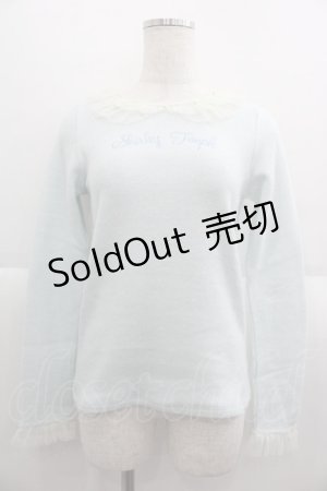 画像: Shirley Temple / ロゴ刺繍ニットトップス 160cm サックス I-25-06-08-024-ET-TO-HD-ZI