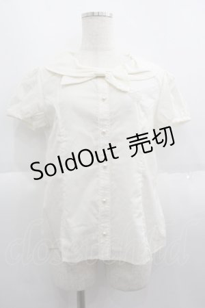画像: Emily Temple cute / ロゴハート刺繍半袖ブラウス M 生成り I-25-06-08-004-ET-BL-HD-ZI