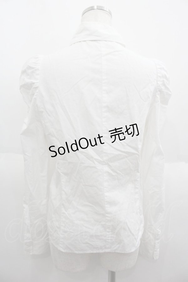 画像2: BPN / 3ピンタック長袖ブラウス  白 I-25-06-08-036-GO-BL-HD-ZI (2)