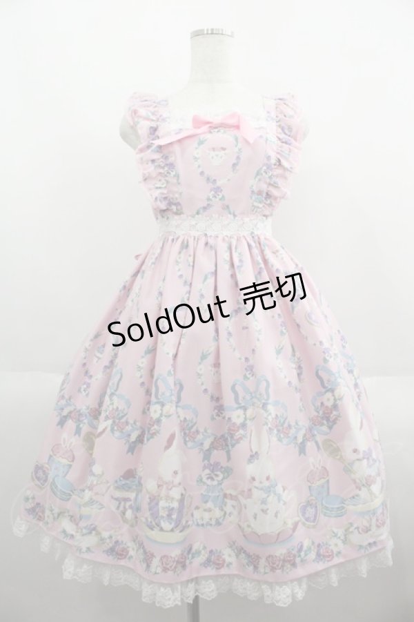画像1: Angelic Pretty / Flower Garden Teatimeジャンパースカート  ピンク I-25-06-08-046-AP-OP-HD-ZI (1)