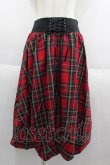 画像1: HELL CAT PUNKS / バルーンミモレスカート  チェック I-25-06-11-054-PU-SK-HD-ZI (1)