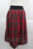 画像2: HELL CAT PUNKS / バルーンミモレスカート  チェック I-25-06-11-054-PU-SK-HD-ZI (2)