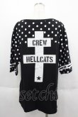 画像2: HELL CAT PUNKS / フットボールビッグTシャツ  ブラックドット I-25-06-11-009-PU-TS-HD-ZI (2)