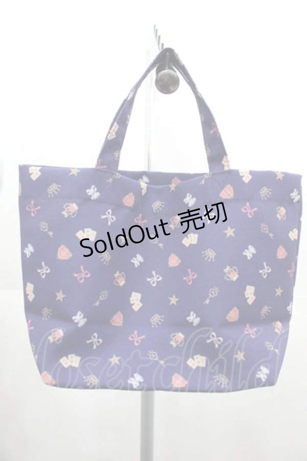 画像1: BABY,THE STARS SHINE BRIGHT / BAG ミニトートバッグ  ネイビー I-25-06-11-098-BA-BG-HD-ZI (1)