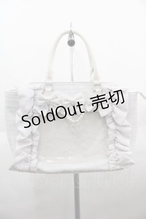 画像: Ank Rouge / 確定ファンサのおまじないツイードBag  白 I-25-06-11-102-CA-BG-HD-ZI