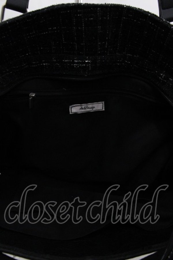 画像4: Ank Rouge / 確定ファンサのおまじないツイードBag  黒Ｘ白 I-25-06-11-103-CA-BG-HD-ZT274 (4)