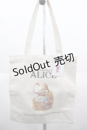 画像: Samansa Mos3 / 【Alice×SamansaMos2】プリントトートバッグ  アイボリー I-25-06-11-105-LO-BG-HD-ZI