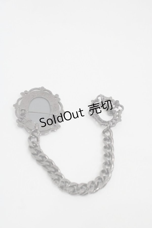 画像2: BPN / ミラーチェーンブローチ  黒 I-25-06-11-107-GO-ZA-HD-ZI (2)