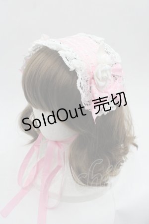 画像: BABY,THE STARS SHINE BRIGHT / はわせレースヘッドドレス  ピンクＸ白 I-25-06-11-113-BA-AC-HD-ZI