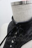 画像3: abilletage / フェイクレザーロングネックコルセット  黒 I-25-06-11-122-GO-ZA-HD-ZI (3)