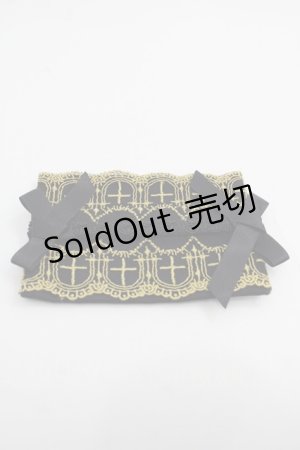 画像: Moi-meme-Moitie / G/ホーリークロスティッシュケース  黒Ｘゴールド I-25-06-11-125-MO-ZA-HD-ZI