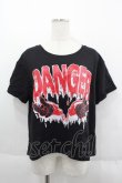 画像1: HELL CAT PUNKS / デビル羽つきTシャツ  ブラック I-25-06-11-018-PU-TO-HD-ZI (1)