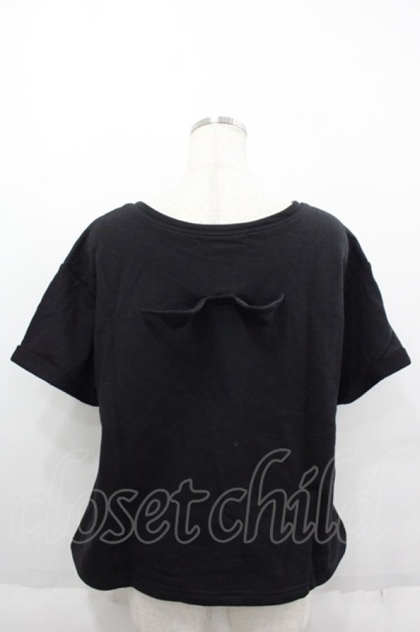 画像2: HELL CAT PUNKS / デビル羽つきTシャツ  ブラック I-25-06-11-018-PU-TO-HD-ZI (2)