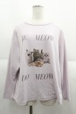 画像1: SNIDEL HOME / CATロングTシャツ  ピンク I-25-06-11-023-LO-TO-HD-ZI (1)