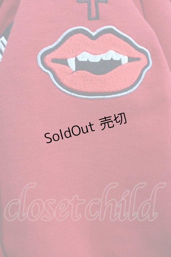 画像3: HELL CAT PUNKS / ボアフードパーカー S レッド I-25-06-11-027-PU-TO-HD-ZI (3)