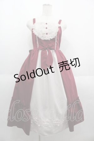 画像: axes femme kawaii / 童話の小公女ジャンスカ M ボルドー I-25-06-11-036-AX-OP-HD-ZI