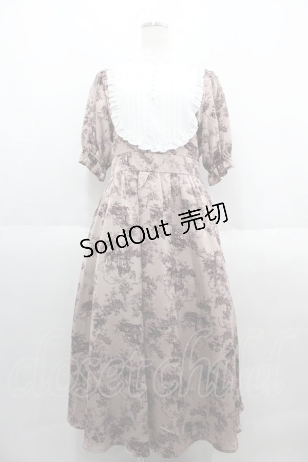 画像1: m petit by misako / トワルドジュイワンピース L ピンク I-25-06-11-038-LO-OP-HD-ZI (1)