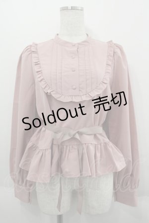 画像: FLC / 皆方由衣コラボペプラムブラウス  ピンク I-25-06-11-005-LO-BL-HD-ZI