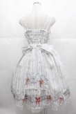 画像2: metamorphose / 思い出のすずらんフリルジャンパースカート  白 I-25-06-17-050-ME-OP-HD-ZI (2)