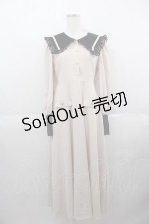 画像: Me roir / 配色ワンピース M オフホワイト I-25-06-17-067-LO-OP-HD-ZI