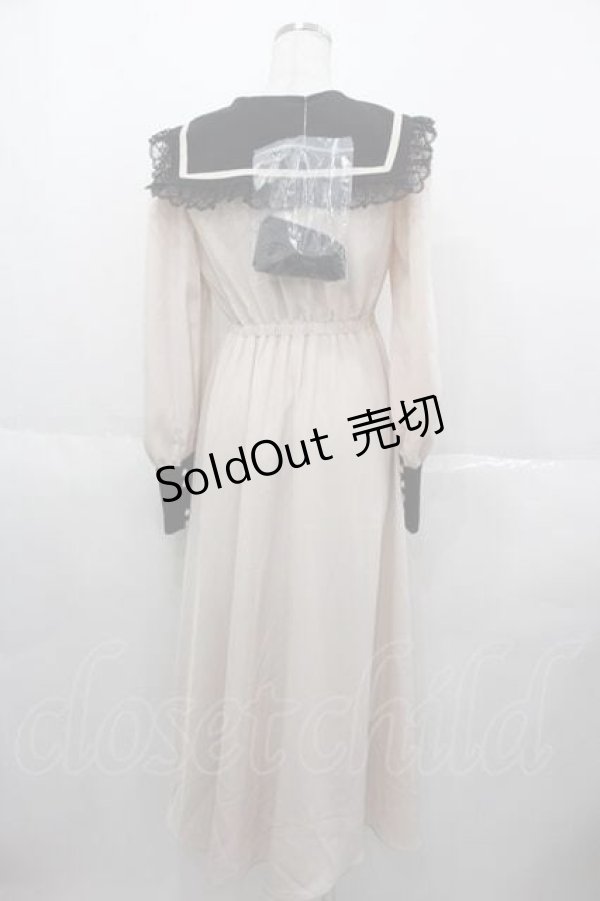 画像2: Me roir / 配色ワンピース M オフホワイト I-25-06-17-067-LO-OP-HD-ZI (2)