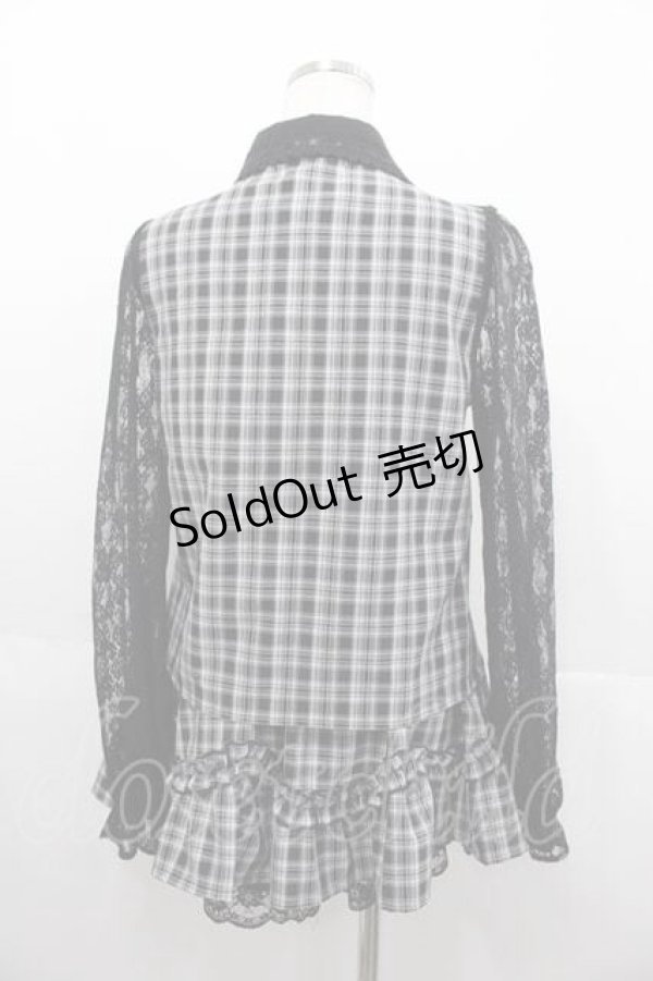 画像2: Princess Melody / ヨークフリル袖レースセットアップ  ブラック I-25-06-17-071-EL-BL-HD-ZI (2)