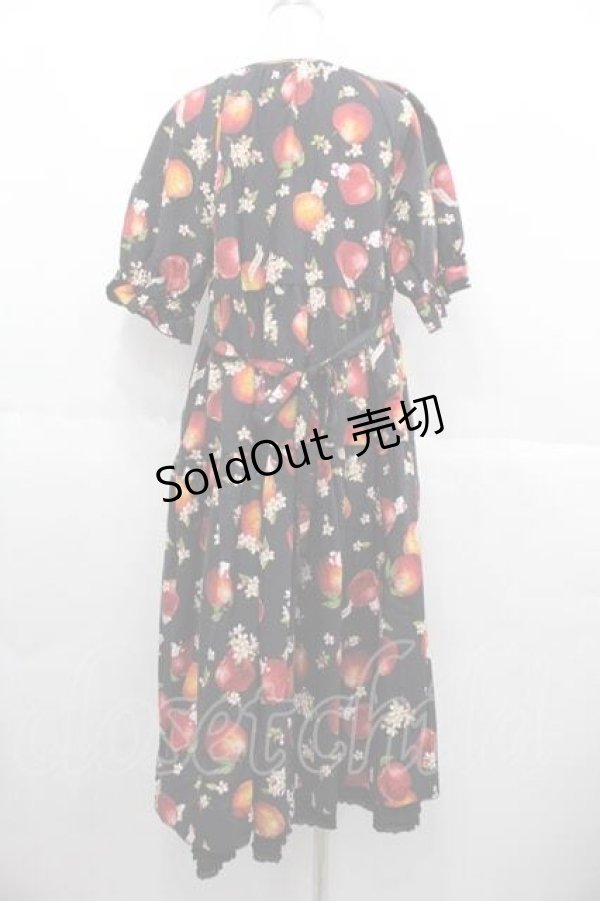 画像2: PINK HOUSE / PINK HOUSE×HELLO KITTY Patterned One-piece  黒 I-25-06-17-084-LO-OP-HD-ZS (2)