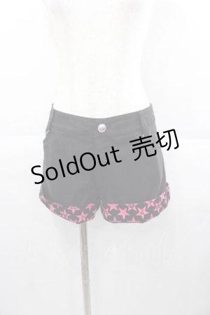 画像: PUTUMAYO / ショートパンツ  黒Ｘピンク I-25-06-17-102-PT-PA-HD-ZI