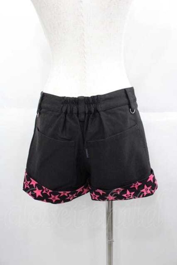 画像2: PUTUMAYO / ショートパンツ  黒Ｘピンク I-25-06-17-102-PT-PA-HD-ZI (2)