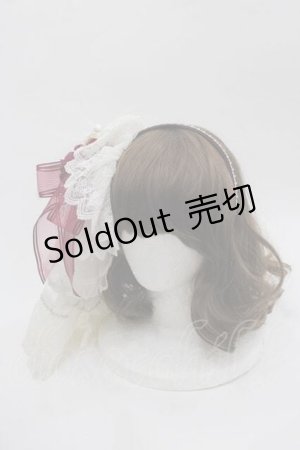 画像: BABY,THE STARS SHINE BRIGHT / Le Palais du Miroir Martine カチューシャ  ボルドーＸ白 I-25-06-17-113-BA-AC-HD-ZI