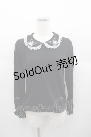 画像: Nile Perch / クロミコラボワッペンカットソー  黒Ｘ白 I-25-06-17-022-LO-TO-HD-ZI