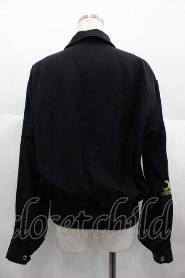 画像2: INGEBORG / チェーンプリントブルゾン  黒Ｘゴールド I-25-06-21-045-LO-JA-HD-ZS (2)