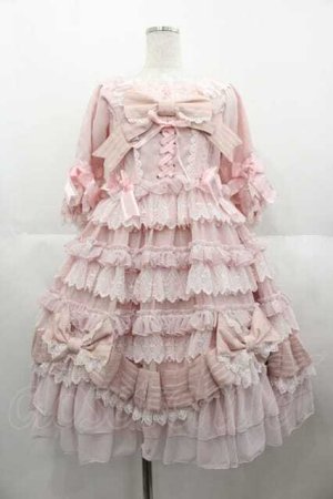 画像: BABY,THE STARS SHINE BRIGHT / Princess Corneliaのプレゼントリボンワンピースドレス  ピンク I-25-06-21-051-BA-OP-HD-ZI