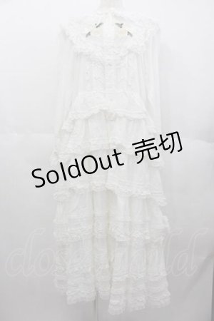 画像: PINK HOUSE / ホワイトローズ刺繍使いワンピース  白 I-25-06-21-065-LO-OP-HD-ZI