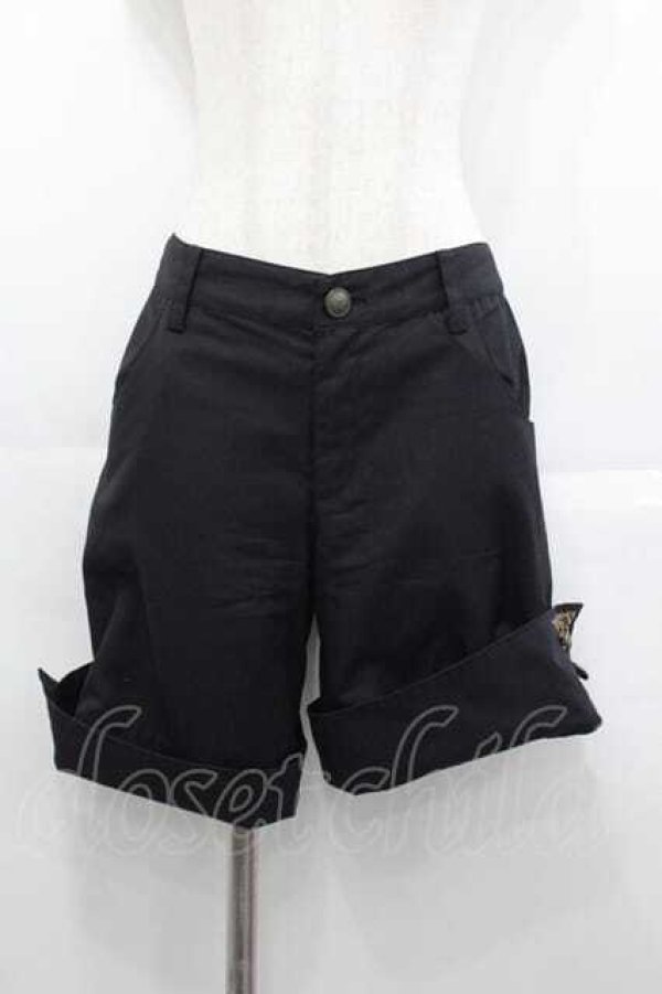 画像1: PUTUMAYO / クロス刺繍ショーパン  黒 I-25-06-21-085-PT-PA-HD-ZT383 (1)