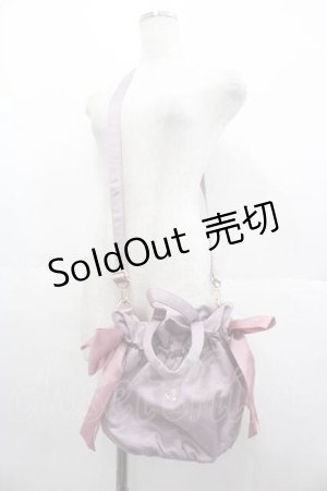 画像: Maison de FLEUR / ギャザー2Wayトートバッグ  ラベンダー I-25-06-21-107-LO-BG-HD-ZI