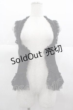 画像: BPN / 縁レースベスト  黒 I-25-06-21-015-GO-TO-HD-ZI