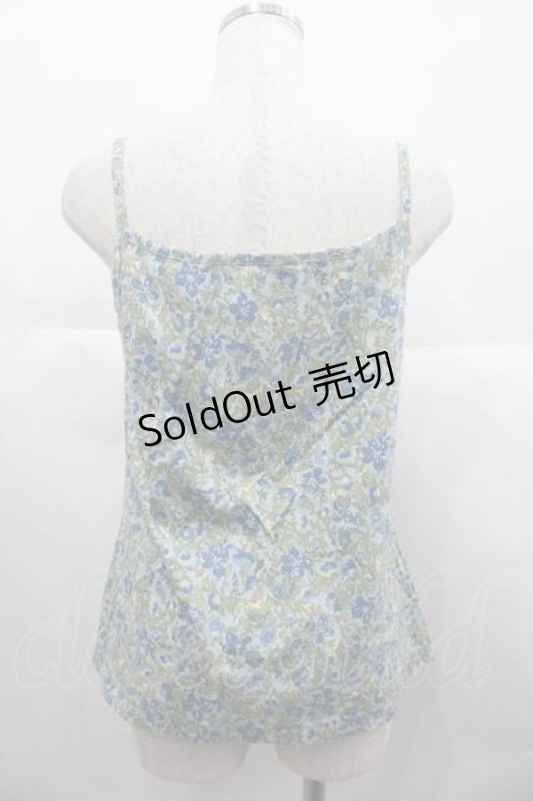 画像2: PINK HOUSE / フラワープリントキャミソール  ブルー I-25-06-21-020-LO-TO-HD-ZT365 (2)