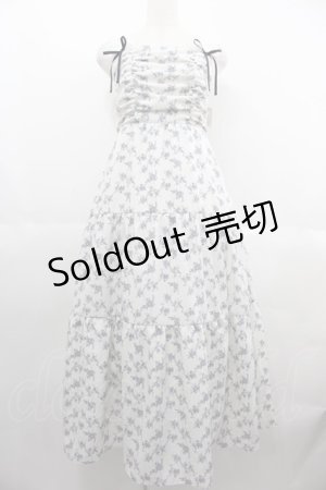 画像: evelyn / カタフリルリボンキャミワンピース  アイボリー I-25-06-25-059-LO-OP-HD-ZI