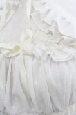 画像4: MARBLE / 胸元ドットシフォン切替テールワンピース  白 I-25-06-25-068-GO-OP-HD-ZI (4)