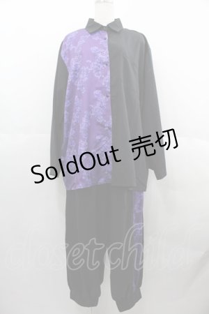 画像: IRO+IRO / 極道セットアップ M 黒Ｘ紫 I-25-06-25-070-LO-BL-HD-ZI