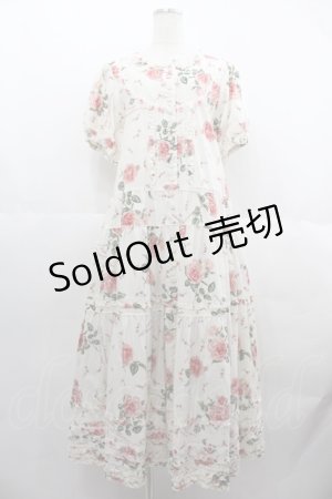 画像: PINK HOUSE / ジュビリーセレブレーションプリントワンピース  白 I-25-06-25-074-LO-OP-HD-ZI