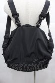 画像3: NieR Clothing / ロゴリュック  黒Ｘ赤 I-25-06-25-098-PU-BG-HD-ZI (3)