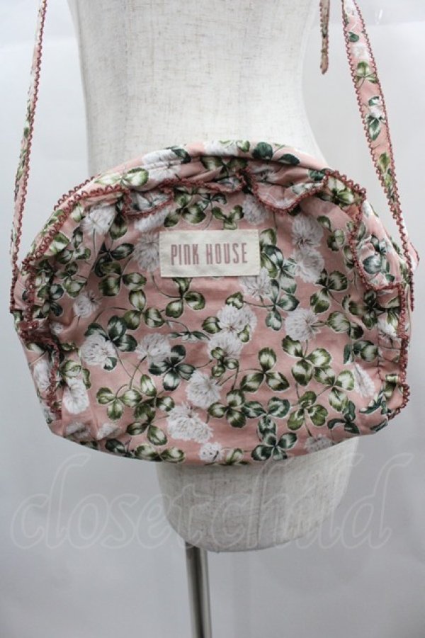 画像2: PINK HOUSE / White Cloverショルダーバッグ  ピンク I-25-06-25-100-LO-AC-HD-ZI (2)