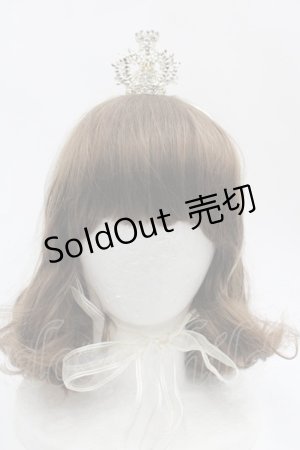 画像: BABY,THE STARS SHINE BRIGHT / 蝶々王冠ヘッドドレス  シルバーＸ白 I-25-06-25-118-BA-AC-HD-ZI