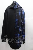 画像2: NieR Clothing / 2カラー切替パーカー  黒Ｘ青 I-25-06-25-022-PU-TO-HD-ZI (2)