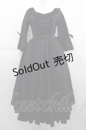 画像: Victorian maiden / ヴェルサイユリボンロココドレス  黒 I-25-06-29-052-CL-OP-HD-ZI